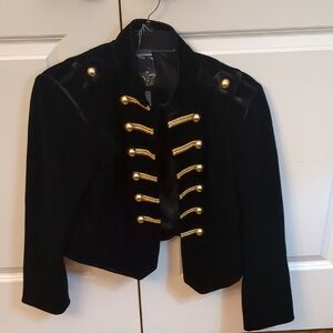 Eva Mendes Military Velvet Jacket
